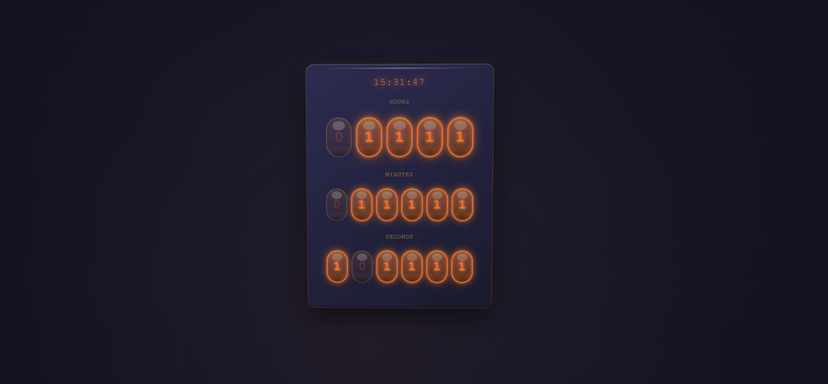 Binary Nixie Watch
